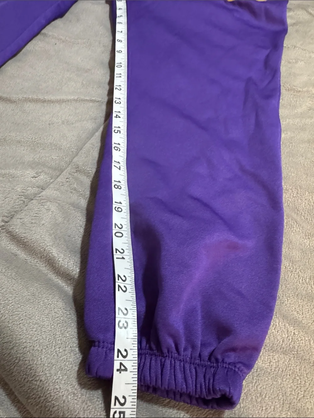 Nike youth Purple Lakers Logo Kids Sweatpants unisex Sz L 14/16